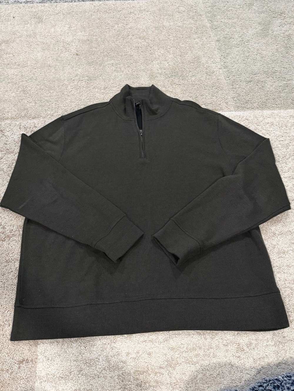 Banana Republic Men's Zip-Neck Sweater in Olive